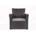 Hot sale PE wicker chair outdoor furniture with gray high chair garden funiture with umbrlla